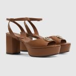 Gucci Women’s platform sandal with Double G - Image 2